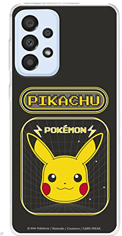 Schutzhülle für Samsung Galaxy A33 5G Offizielles Pokémon, Pikachu Videospiel zum Schutz Ihres Handys. Flexible Silikonhülle mit offizieller Pokémon-Lizenz