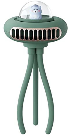 Bexdug Ventilador para bebé | Ventilador para Cochecito Octopus Ventilador con Clip para trípoflexible con 4 velocidades,Ventilador Mano Recargable USB Multifuncional para Asiento