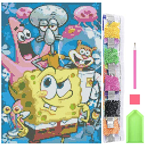 PSIMET 5D DIY Diamond Art Painting Kit Vollbohrer, 30 x 40 cm Diamond Painting Bilder Bunt, Diamant-kreuzstich für Kinder Erwachsene Home Wanddekoration