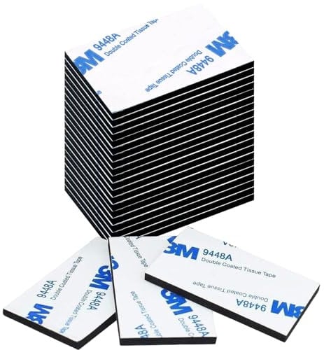 YOFASEN Black Double Sided Sticky Pads - Sticky Foam Pads Heavy Duty Adhesive Tape 50x30mm Rectangle Self Adhesive Strong Mounting Pads 40 Pcs
