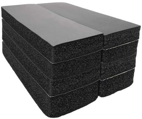 MUXHEL 8er Set Garagen Wandschutz Selbstklebend, 3cm Extra Dicker Auto Türkantenschutz, Kantenschutz Schaumstoff Schwarz für Ihr Auto,Garagenwand und Parkplatz - 30 x 10 x 3cm
