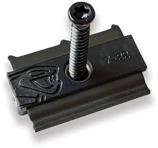 Clip para tarima de Madera Hybrid 7-22 - 90 Clips + Tornillos 4x35mm - para Listones de Madera y bambú tratados térmicamente
