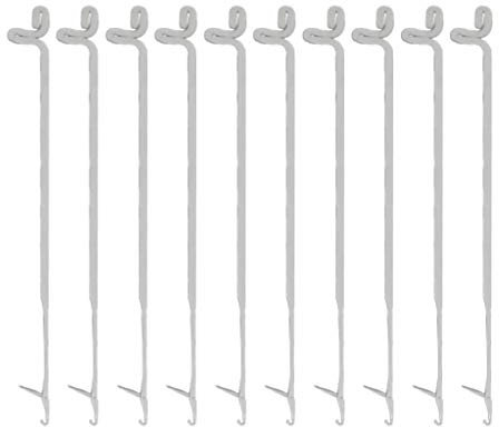 BIGULA 10 Stück/Set Riegel Nähen Versiegeln Häkelnadel DIY Weben Strickwerkzeuge Dread-Lock Häkelnadel Haken Haar Weben, Edelstahl