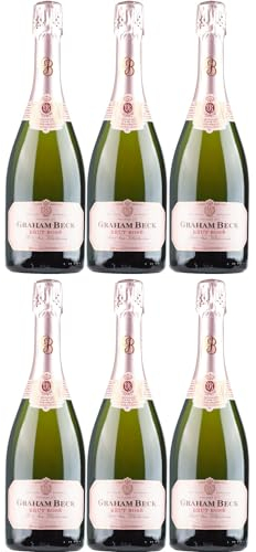 Graham Beck MCC Brut Rosé Chardonnay Pinot Noir Schaumwein rosé Südafrika inkl. FeinWert E-Book (6 x 0,75l)