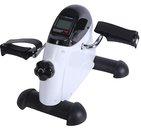 Endless Portable Pedal Exerciser with Digital Monitor | Black | Material: Alloy Steel | Under Desk Bike Pedal Exerciser | Foot Cycle | Arm and Leg Exercise Peddler Machine | For Men and Women