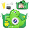 MindPal - Appareil photo pour enfant, cadeaux d'anniversaire et de Noël, dinosaure 1080p HD avec carte SD de 32 Go, vert