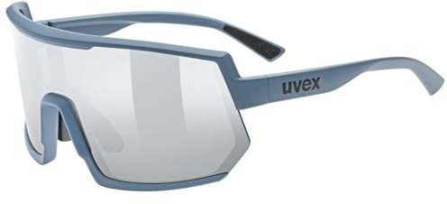 uvex sportstyle 235 - Sportbrille für Damen und Herren - 100% UVA-, B, C Schutz- konstraststeigernd - stone blue matt - one size