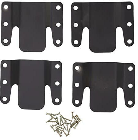 Heavy Duty Interlocking Sectional Sofa Connector Brackets | Iron Flush Mount Fasteners for Sectional Couch, Strong Joining Brackets, 7.7 x 6.4 cm