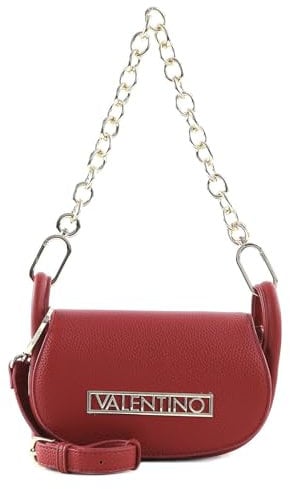 VALENTINO Vinile Flap Bag S Rosso Scuro
