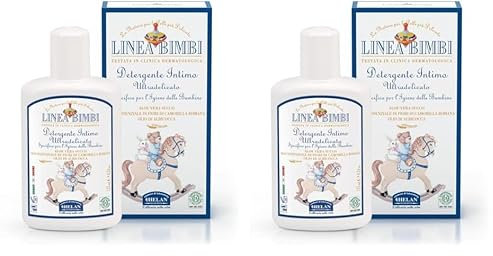 Helan, Linea Bimbi Bio - Gel Intime Femme et Petite Fille Délicat et Naturel contre Prurit et Brûlure, Toilette Intime Gel Lavant pour Hygiène Intime avec Aloe Vera et Camomille, 125 ml, Made in Italy