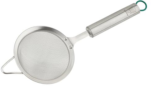 Chefkoch trifft Fackelmann Sieb München – Ø10cm, Premium Edelstahl, Spülmaschinengeeignet, Perfekt für Mehl, Puderzucker & Mehr, Feinsieb zum kochen und backen