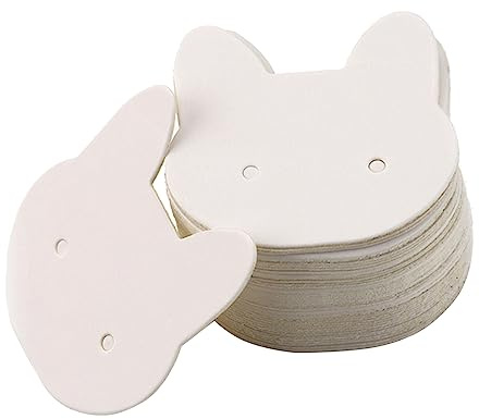 50 Stück Ohrringe Karten Ohrstecker Tags Karte Schmuck Display Pappe für Ohrringe Ohrstecker Ohrhänger