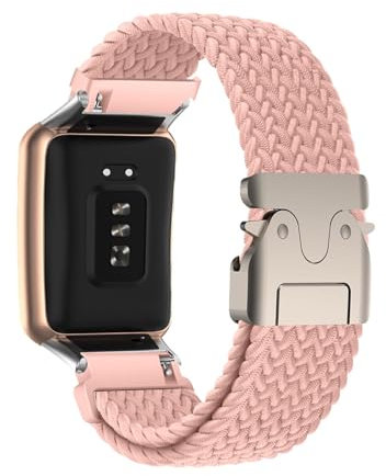 HYSDFFG Bracelet Tressé Compatible avec Bracelet Oppo Watch Free Boucle de Type Parachute, Tressé Bracelet de Remplacement de Sport Souple Bande pour Oppo Watch Free (21)