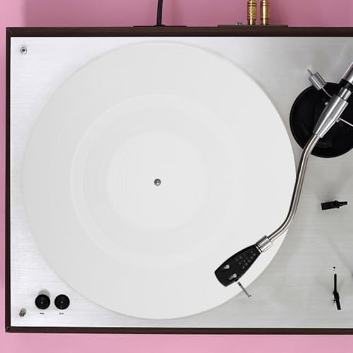 TOPPERFUN Plattenspielermatte Aus Silikon Antistatische Slipmat Für Vinyl Player Vibrationsdämpfende Record Player Schutzmatte 11.61 in Rund 0.12 in Dicke Für Dj-Equipment