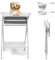 KitchEss Hundebadewanne faltbar, 2-in-1 Haustierbadewanne mit zusammenklappbarer Badewanne für Hunde, Tragbar Badewanne für mittelgroße Haustiere, Hunde, Katzen zum Duschen und Pflegen