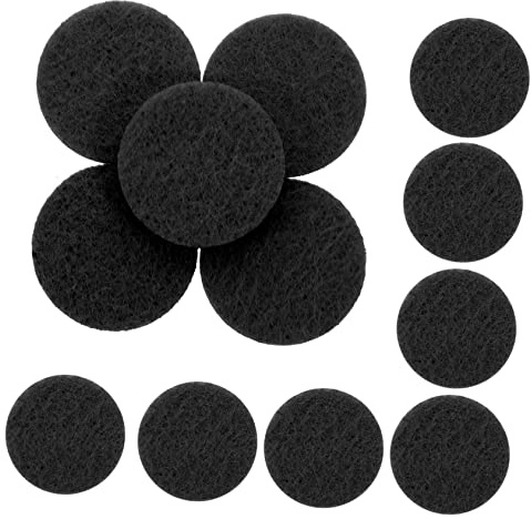 TOGEVAL Nachfüllpads für Diffusoren mit Ätherischen Ölen, 100 Stück | Baumwolle, Schwarz, Leicht Austauschbar und Kompakt, für Ruhe und Autofahrten