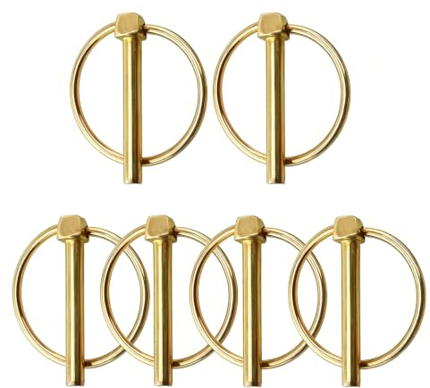 8 x 45 mm vikbara kilar, 6 stycken, runda fällbara kontakter, galvaniserade vikkilar, säkerhetsfällkontakt, släpvagnspennor, sortimentssats, för båt, cykel, släpvagn, traktor