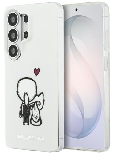 CG MOBILE Karl Lagerfeld Karl & Choupette Rückseite Logo kompatibel mit MagSafe Hülle für Samsung Galaxy S26 Ultra (Transparent)