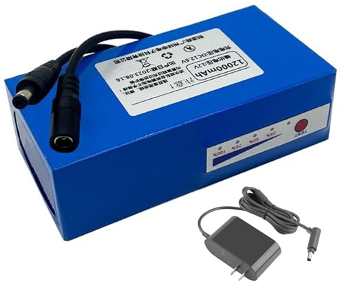HJGHY 12V,12Ah, 12V Polymer Lithium Battery Pack 12V 12Ah 16Ah 24Ah 33Ah 45Ah Long Lasting Rechargeable Power Supply with Charger for Xenon Lights LED Lighting Outdoor Equipment