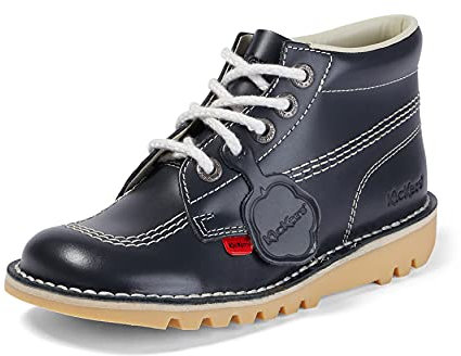 Kickers Kick Hi', Stivaletti Donna, Blu Scuro/Bianca, 39 EU