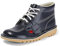 Kickers Kick Hi', Stivaletti Donna, Blu Scuro/Bianca, 39 EU