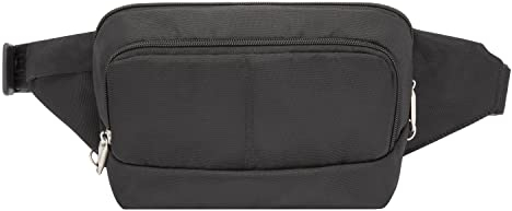 Travelon Anti-Diebstahl-Gürteltasche., Schwarz, Einheitsgröße,