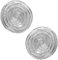 Vinani Damen Ohrstecker 925 Silber - Kreis Spirale mattiert glänzend - Ohrring Set für Frauen aus 925 Sterling Silber OSA