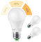 Elrigs E27 LED Lampe, Dimmen ohne Dimmer, 3-in-1 LED Birne, 9W-3.5W-2W, Warmweiß(3000K), Szenenwechsel, ersetzt 60W-25W-15W, 800/280/130-Lumen, 2er-Pack