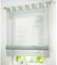 SIMPVALE Raffrollo mit Schlaufen Gardinen Voile römischen Liter Fall Schatten Transparent Vorhang für Balkon und Küche Grau 100cm x 155cm