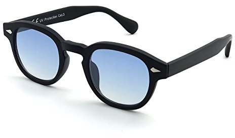 KISS DEPP ICONIC - SCHWARZ/Soft Blue, UV Sonnengläser