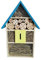 Eifa XXL 50 cm Insektenhotel BLAUES Dach Natur/Nistkasten Insektenhaus aus Holz für Bienen, Schmetterlinge, Käfer & andere Tiere