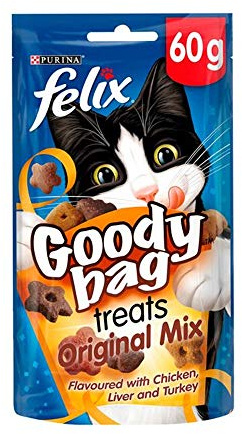 Felix Goody Bag Leckerlis Seaside/Mixed Grill/Original 60 g (Original Mix, 6 Stück)