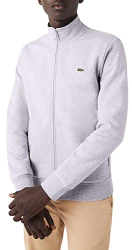 Lacoste Felpa Classic Fit da Uomo, Argento Cina., XL