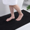 Homaxy Chenille Badezimmerteppich rutschfeste Badematte Waschbar Badteppich Weich Chenille Badvorleger Saugfähige Duschvorleger für Badezimmer - 40x60 cm, Schwarz