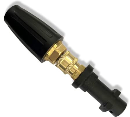 M&M Smartek Mini lancia, ugello rotante, fresa turbo per Kärcher K2 - K5 con attacco a baionetta, pistola ad alta pressione, pressione pressione di funzionamento: fino a 4000 PSI, 276 bar fino a 100°