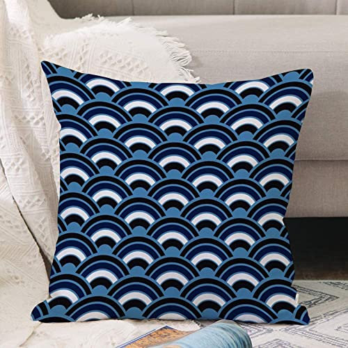 Kissenbezug 45x45 cm,Art-Deco-Tapeten-Muster-Design,Outdoor Kissen Kissenbezüge Kissenhülle Sofa Kissen dekokissen Zierkissen für Wohnzimmer Garten deko draußen