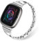 TRUMiRR Metall Armband Kompatibel mit Versa 4/Fitbit Versa 3/Sense 2/Sense - Edelstahl Ersatz Armband für Damen/Herren