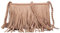 Anopo Fransen Crossbody Geldbörse für Damen Quaste Messenger Tasche PU-Leder Schultertasche Hobo Umhängetasche Fransentasche Khaki