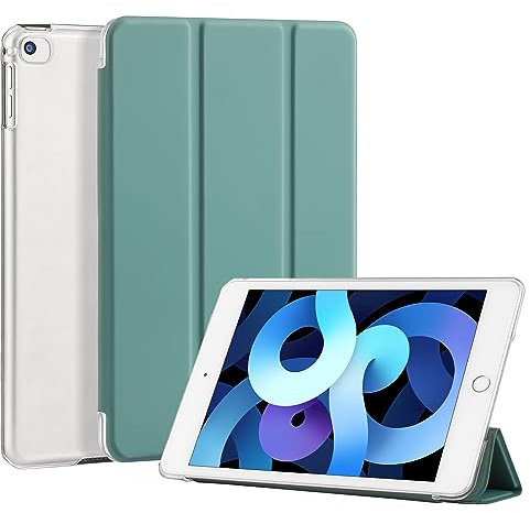 4UBonlife Coque pour iPad Mini 3 2 1 Génération 7,9 Pouces 2014 2013 2012, Housse Étui de Protection Légère Coque Arrière en PC Rigide Translucide Givré pour Apple iPad Mini 7,9 Pouces,Vert Nuit