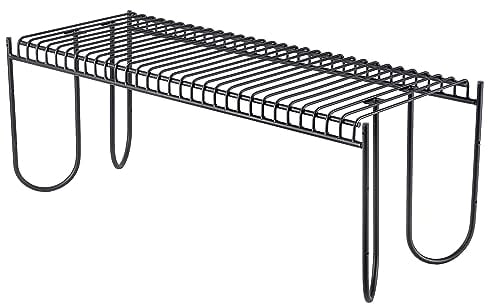KADAX Moderna panca da giardino, in acciaio verniciato a polvere, panca in sistema modulare, resistente alle intemperie, per giardino, parco, terrazza (120 cm/senza schienale)