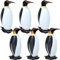 Liliful Aufblasbare Pinguin-Dekoration für den Winter, 50 cm, für den Außenbereich, für den Innenbereich, Weihnachten, Party, Rasen, Hof, Garten, 6 Stück, IAN-Liliful-5346