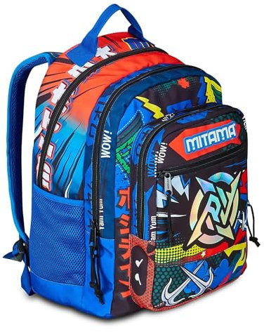 Mitama Rucksack Kinder und Jugendliche (1er Pack), blau, Taglia unica, Rucksack Backpacks