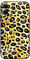 Berkin Arts Compatible with iPhone 12 Mini Case Clear Silicone Cover Leopard Print Yellow Charming Lovable Beastly Patterns