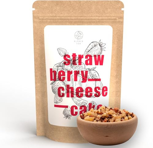 Alpaca Tea | Strawberry Cheesecake | Früchteteemischung | lose | wiederverschließbar (100, Gramm)