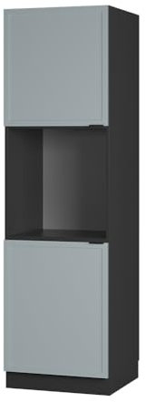 Vicco Herdumbauschrank Fame-Line, Hellblau-grau, 60 cm offen