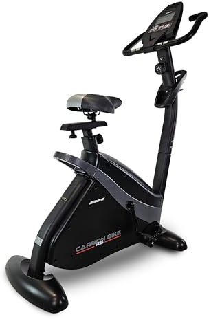 BH Fitness Carbon Bike RS Handbuch - Heimtrainer mit XXL-Sattel, Lüfter, Schwungrad 14 kg, Magnetbremse, 8 Intensitätsstufen, LCD-Monitor, Pulsmessung bei Kontakt