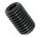 Madenschrauben/Gewindestifte M6 x 6 mm Schwarz 45H - DIN 913 - mit Kegelkuppe und Innensechskant - Metrisch Gewinde (Gewinde: M6, Länge: 6 mm, Menge: 10 St.)
