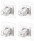 4Pcs Self Adhesive Curtain Rod Bracket No Drill Drapery Hook Holder Fixing Rod Holder Curtain Pole Wall Bracket Towel Rod Hook Home Bathroom Kitchen Hotel Towel Clothes Hanging (white)