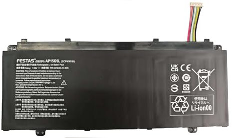 FESTAS AP1505L Laptop Ersatz Akku für Acer Aspire S13 S5-371 Series S5-371T, Swift 5 SF514-51 SF515-51T, Spin 5 SP513-52N AP15O5L 3ICP4/91/91 KT00305008