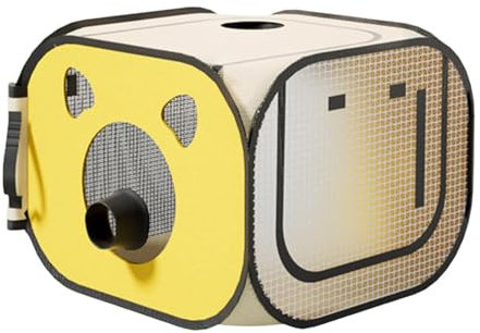 Fzaqwen Caja de Secado para Perros Y Gatos, Jaula Secadora Multifuncional, Plegable Y Portátil para Gatos Y Perros.